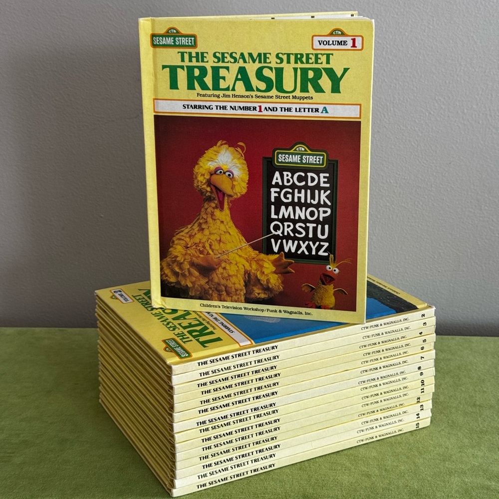 Vintage Sesame Street Treasury volumes 1 through 15. Circa 1983